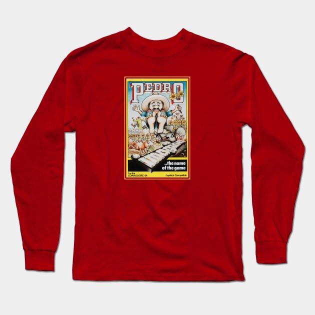 Pedro - Commodore 64 Cover Art Long Sleeve T-Shirt by RetroTrader